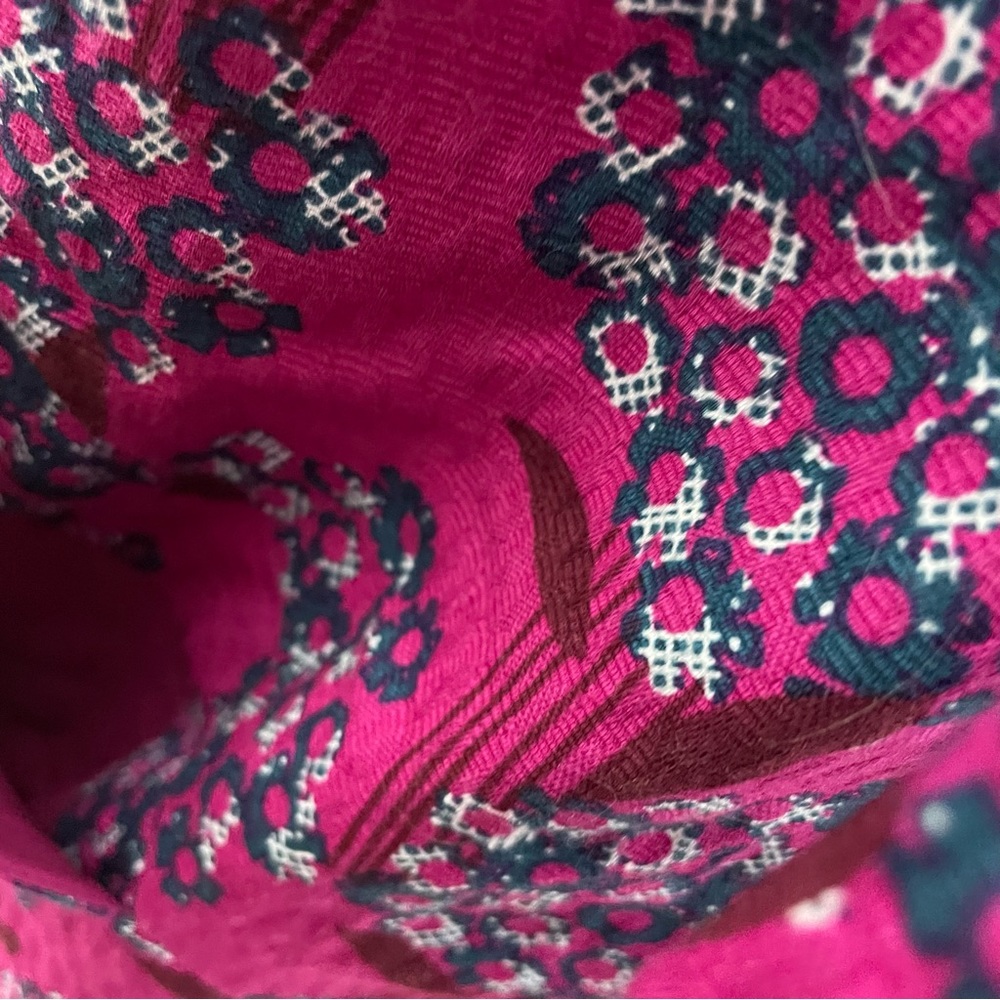 White Stuff Size 16 100% Cotton Perfect Pink Purple Vocal Floral Tunic ¾ sleeve - Picture 15 of 15